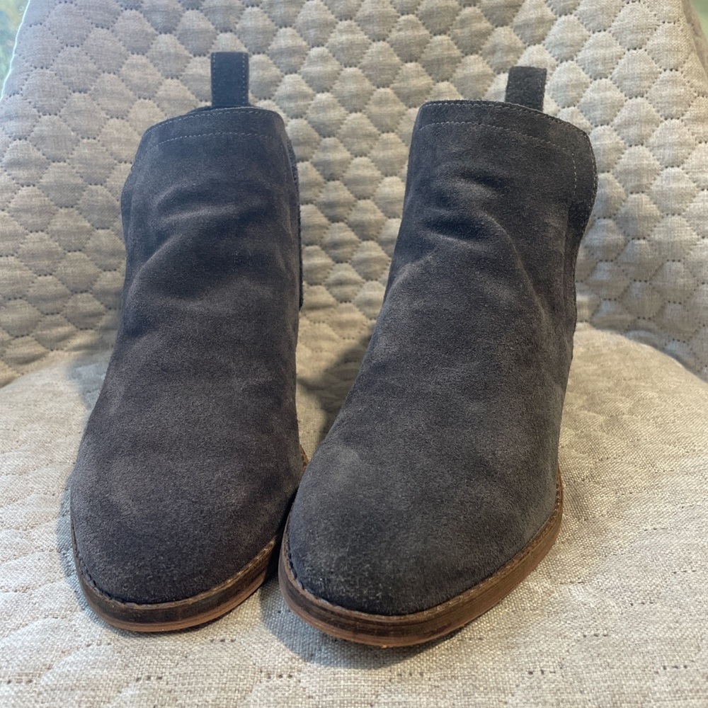 Dolce Vita gray ankle boots.